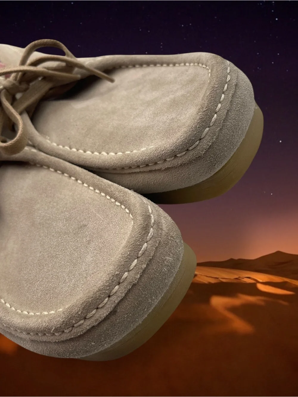 Clarks Stinson Hi Wallabee Style Suede Boots Moccasin Toe Chukka Sand Men's 7.5